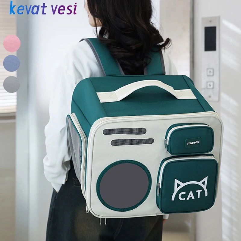 

Cat Carrier Backpack Foldable Portable Pet Carrying Bag for Small Medium Dogs Cats Breathable Puppy Kitten Handbag Pet Supplies