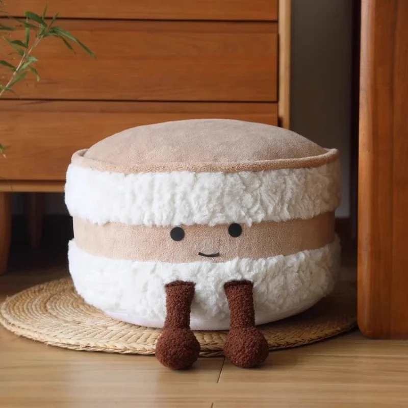 

Puffs Cute Sitting Pier Living Room Sofa Low Stool Foot Pedal Bedroom Lazy Tatami Futon Removable Washable Shoe Footrest Seat