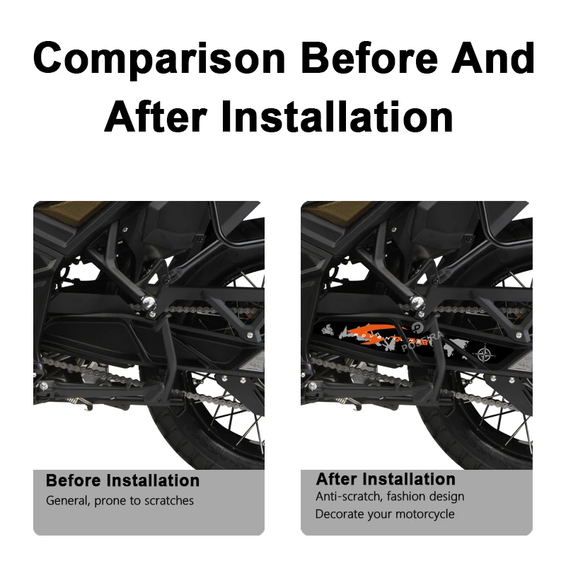 POSFIRA Motorcycle Swingarm Stickers Vinyl Decals for Zontes 703F 703 F F703 Adventure 2025 Motorbike Swing Arm Accessories