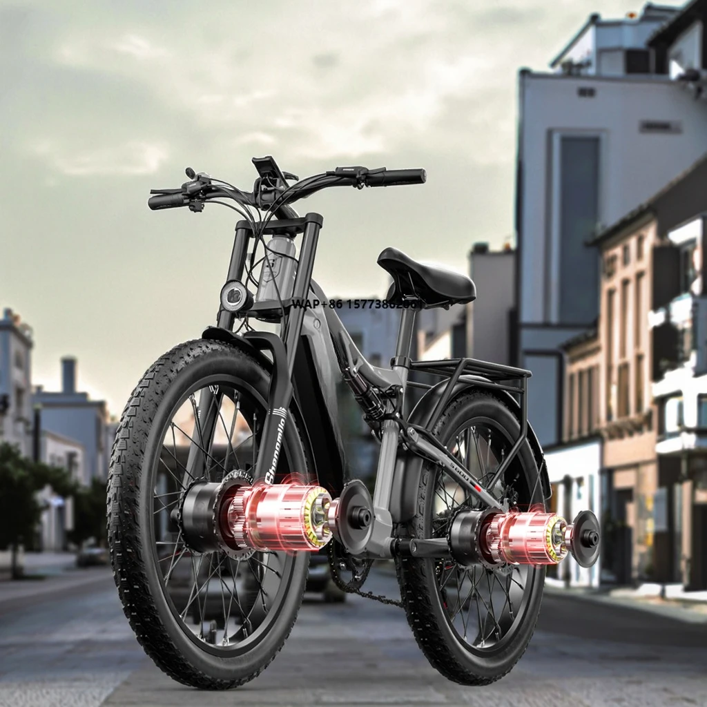 

2000W Dual Motor E Bike 48V 17.5AH City Commuting Electric Bicycle Adult Electric Bikes