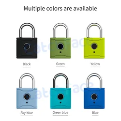Cerradura de puerta USB de 13,56 khz con contraseña impermeable con aplicación TTlock de huella digital rusa candado inteligente Bluetooth