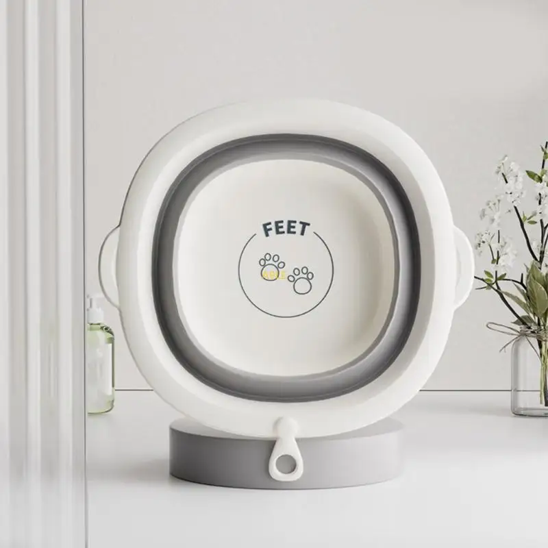 حوض استحمام صغير قابل للطي من البولي بروبيلين + TPE للعناية بالقدمين والوجه