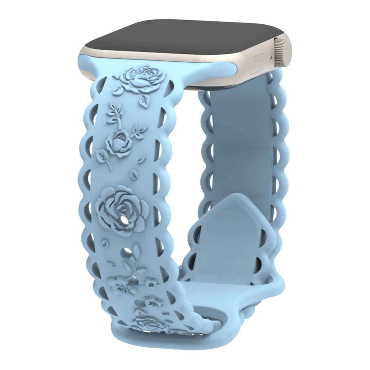 Pulseira de relógio para iWatch 42/44/45/49mm 38/40/41mm Pulseira de relógio esportivo de silicone para série de relógio Ultra2 Se 9/8/7/6/5/4/3/2/1_voghion.com