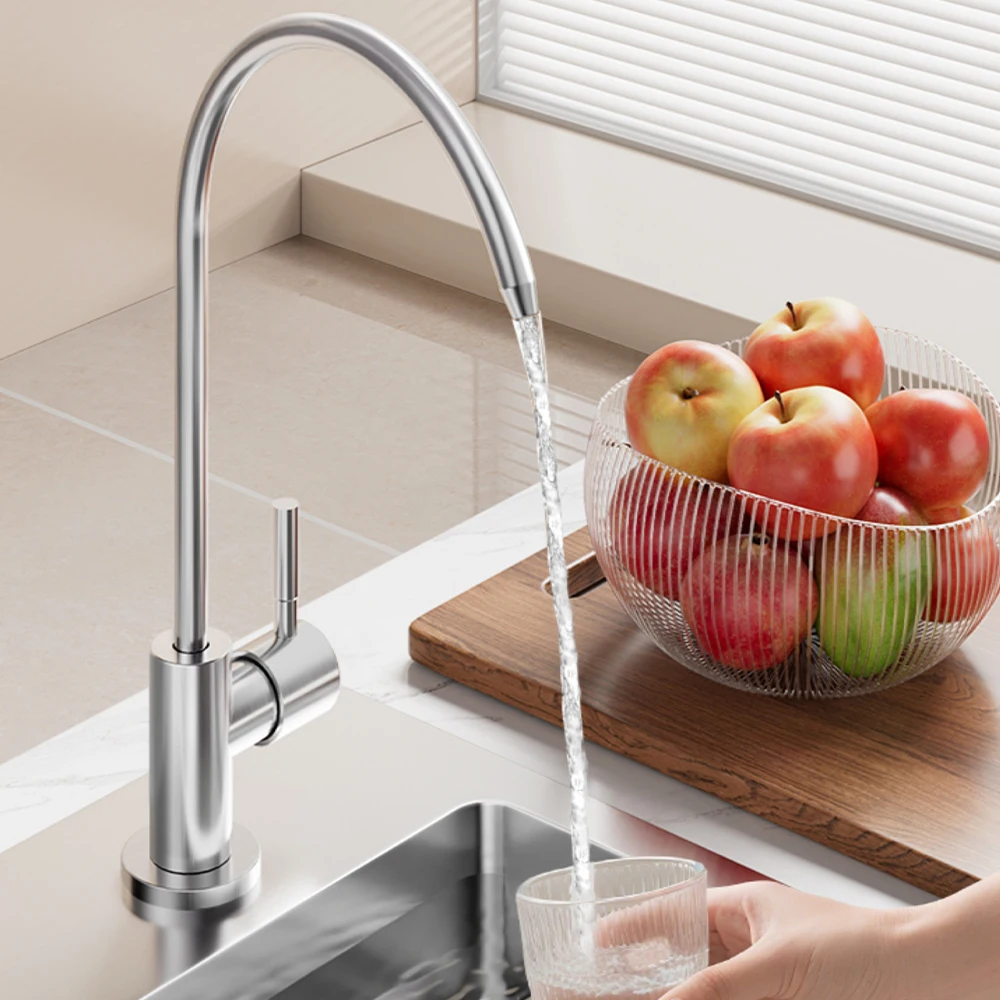 ORIENTAL YUHONG Kitchen Sink Filtered Faucet 304 Stainless Steel Water Purifier Single Cold Direct Drinking Tap Reverse Osmosis