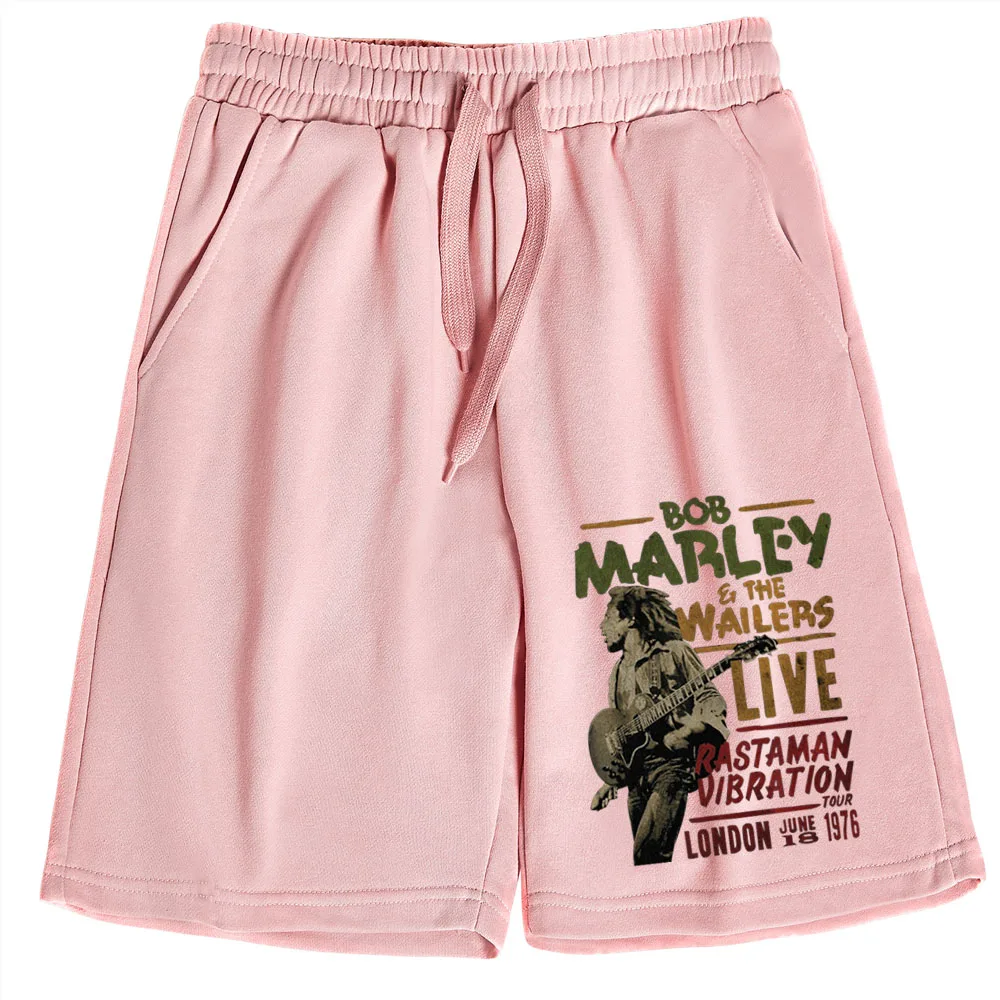 Bob Marley Wailers Live  Beach Cotton Hip Hop Gift Short Bob Marley One Love Pants Trousers