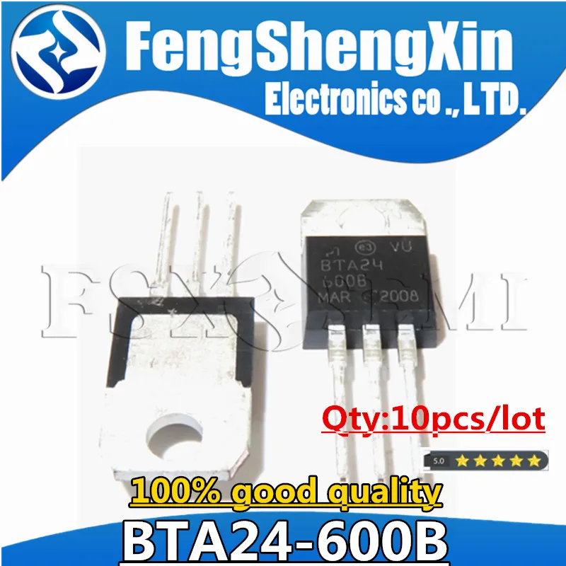 

10pcs/lot Chips BTA24-600B BTA24-600 TO-220 TRIACS