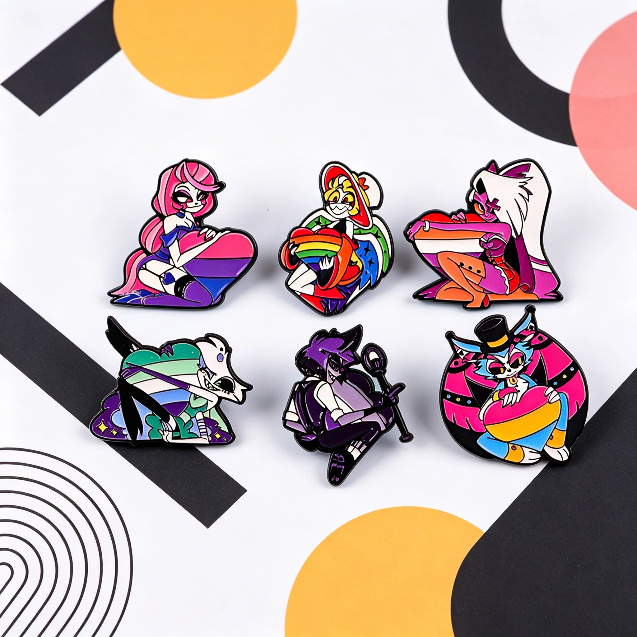 

Cartoon Demon Soft Enamel Pin Lapel Pins Women Brooch for Clothes Men Badges Bag Pins for Backpack Jewelry Accessories
