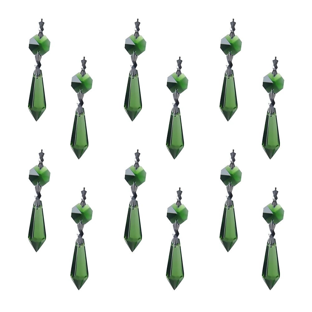 

12 Pcs Accessories Charm Necklace Chandeliers Decor Crystal Curtain Pendant