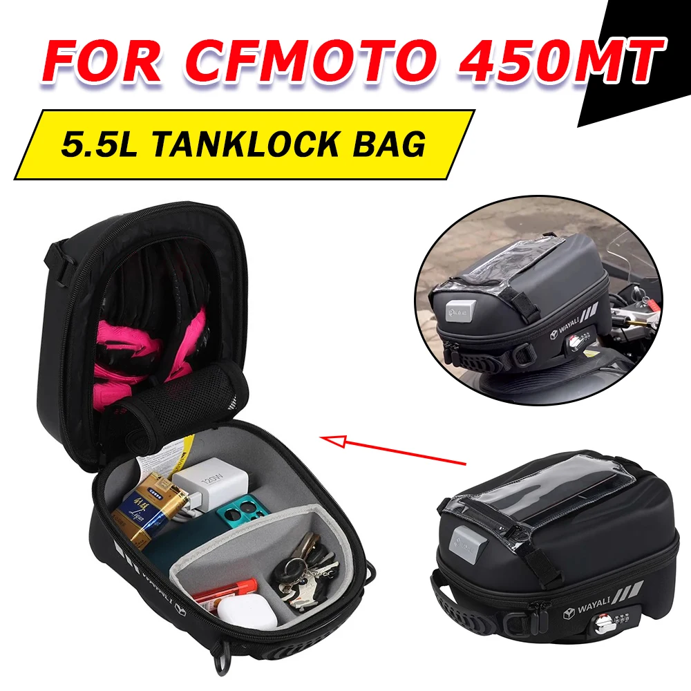 

Motorcycle Tank Bag For CFMOTO CF 450MT MT450 MT 450 MT 2024 Luggage Tanklock Racing Backpack Bag Waterproof Navigation Bag