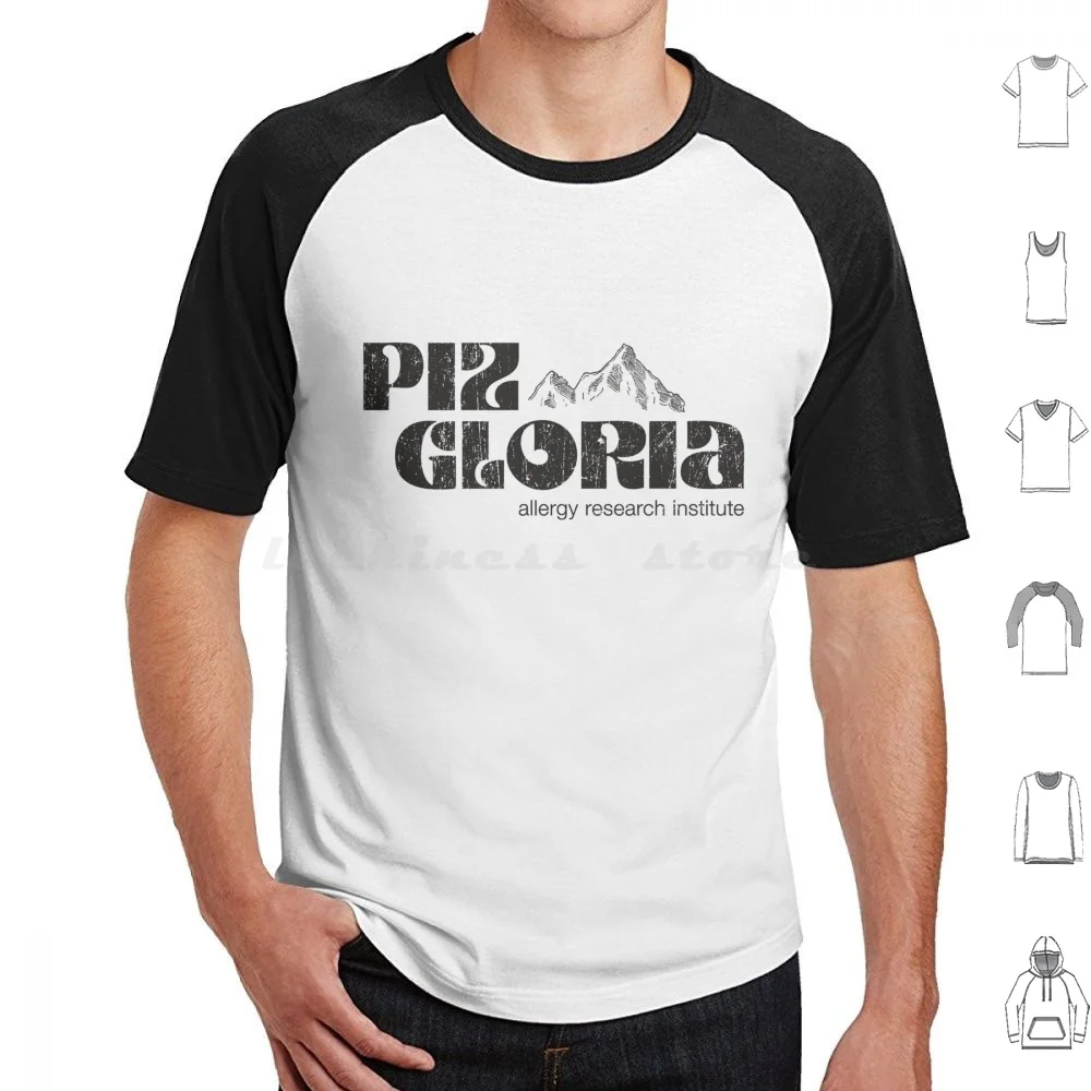 Piz Gloria-Allergy Research Institute ( Worn Look ) T Shirt Cotton Men Women DIY Print Movie Classic Movie Piz Gloria Allergy