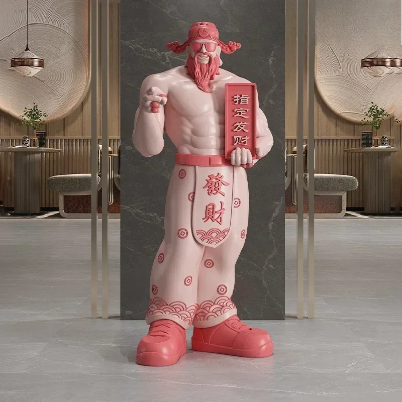 Muscle God of Wealth floor ornament