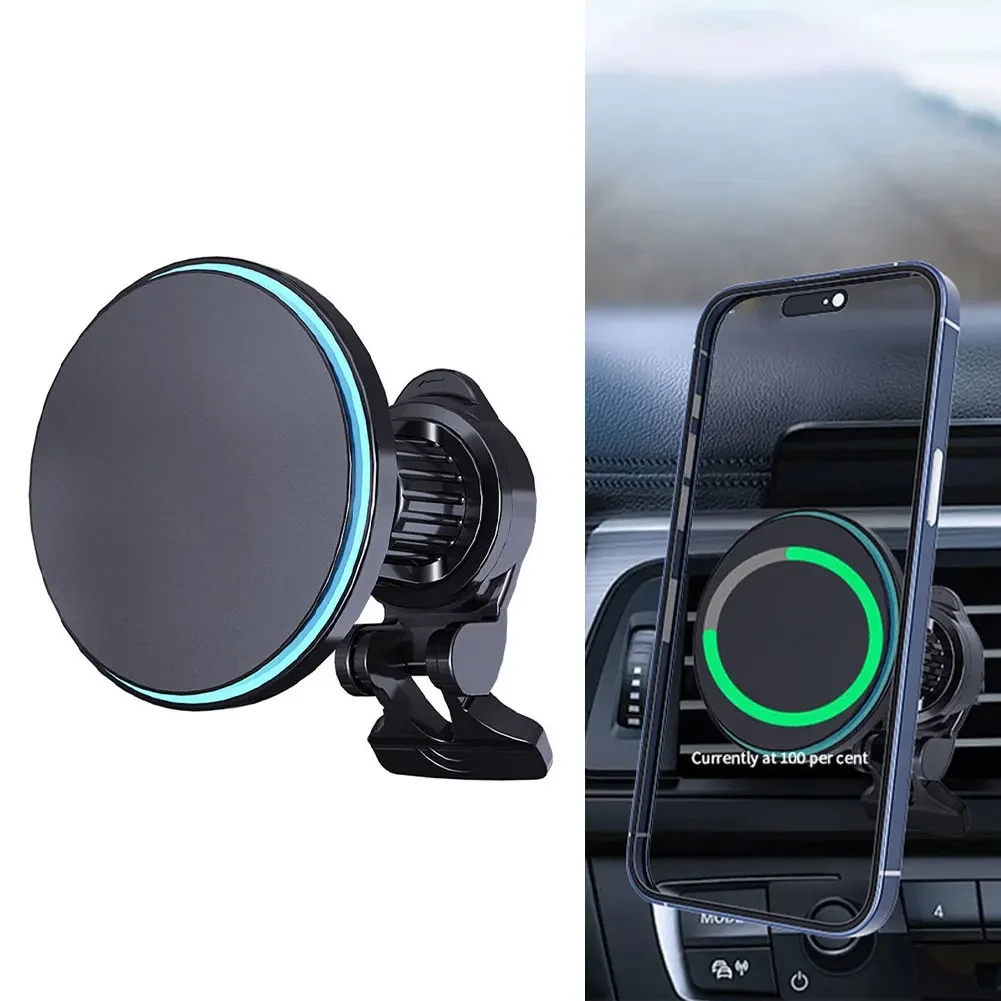 

C38 Magnetic Light Air Outlet Bracket Magnetic Wireless Charging Car Wireless Charging Suitable For IPhone Car Wireless Parts