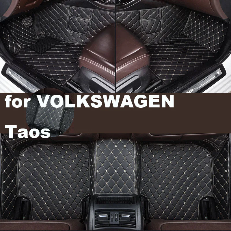 Autohome Car Floor Mats For VOLKSWAGEN Taos 2022 Year Upgraded Version Foot Coche Accessories Carpetscustomized