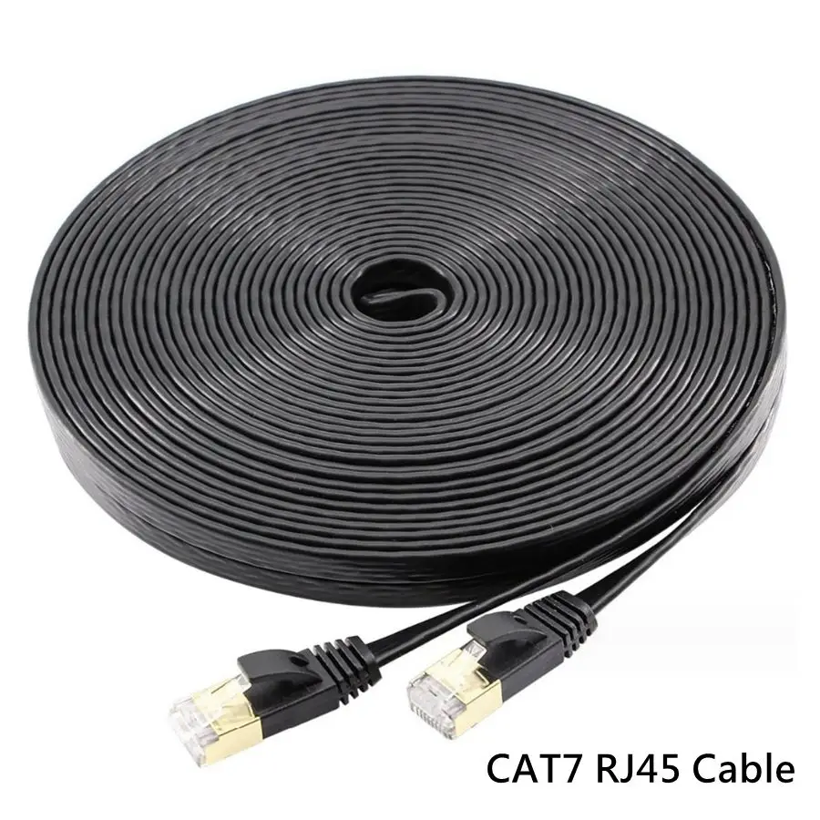 Kabel Ethernet przewód Lan Cat6 UTP SSTP CAT7 CAT8 CAT6 RJ 45 krótki kabel sieciowy 0.2m 1m 5m 10m przewód krosowy do laptopa Router RJ45