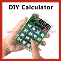 1Set DIY Calculator Electronic Production Kit LED Digital Tube Display With Shell Single-Chip Microcomputer Soldering Practice