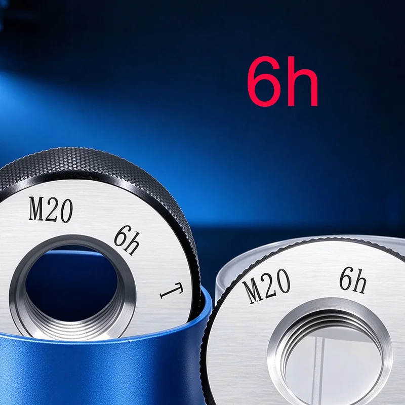 2pcs/set Thread Ring Gauge GO/NO GO Gage Metric Gauge 6h M11 M12 M14 M16 M20 M22 M24 M30 M40 M50 M60 Thread Distance 1.5