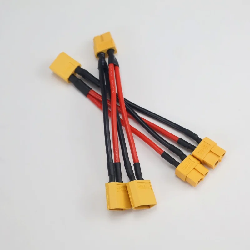 1PCS XT60 Parallel Batterie Stecker Männlich/Weiblich Kabel Dual Verlängerung Y Splitter 14AWG Silikon Draht für RC Motor