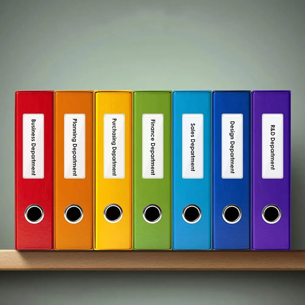 

40Sets Adhesive Label Pockets for Organizing Documents and Files Secure Attachment to Any Surface Adhesive Pockets