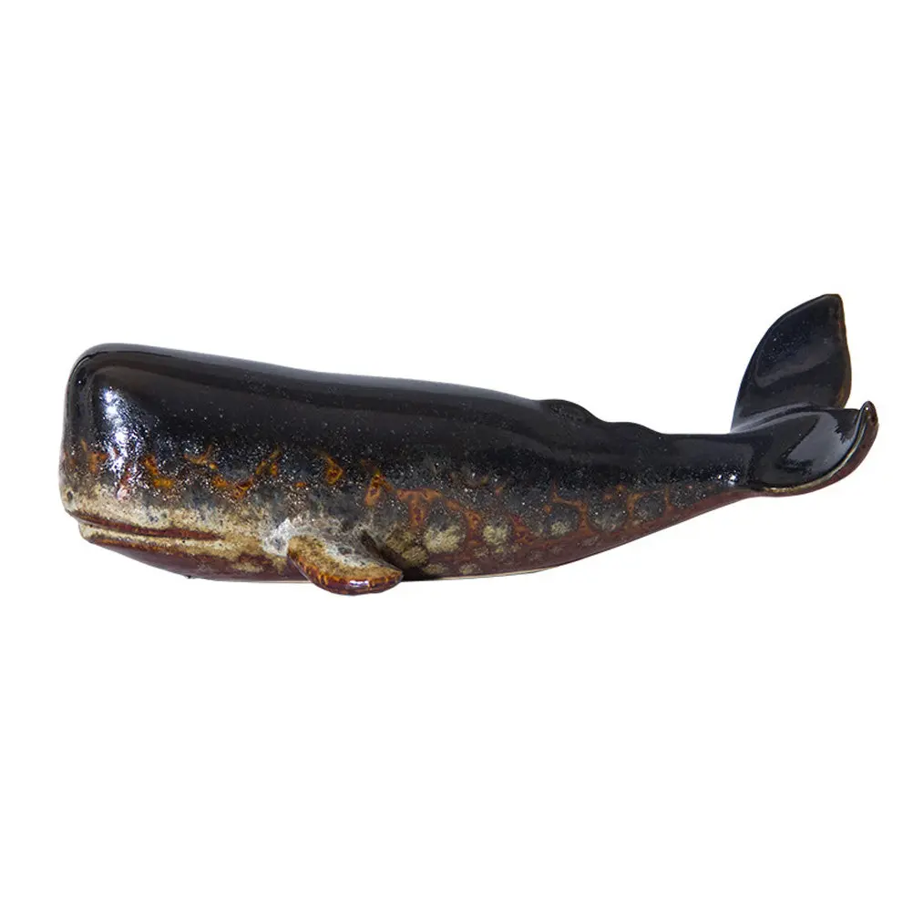 1Pcs Whale Ornament Delicate Simulation Tabletop Decoration Artistic Home Decor Creative Sculpture for Office Hotel Furniture