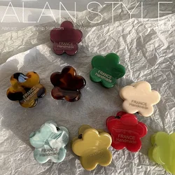 France small gold standard edge clip acetic acid cute age-reducing flower small hair catch bangs hairpin top clip female