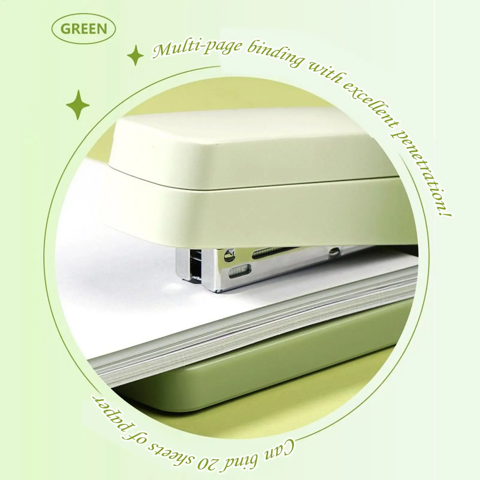 Степлер для книг, сверхмощный настольный степлер с поворотным рычагом, емкость 20 листов, эргономичная степлер, настольные аксессуары для классной комнаты