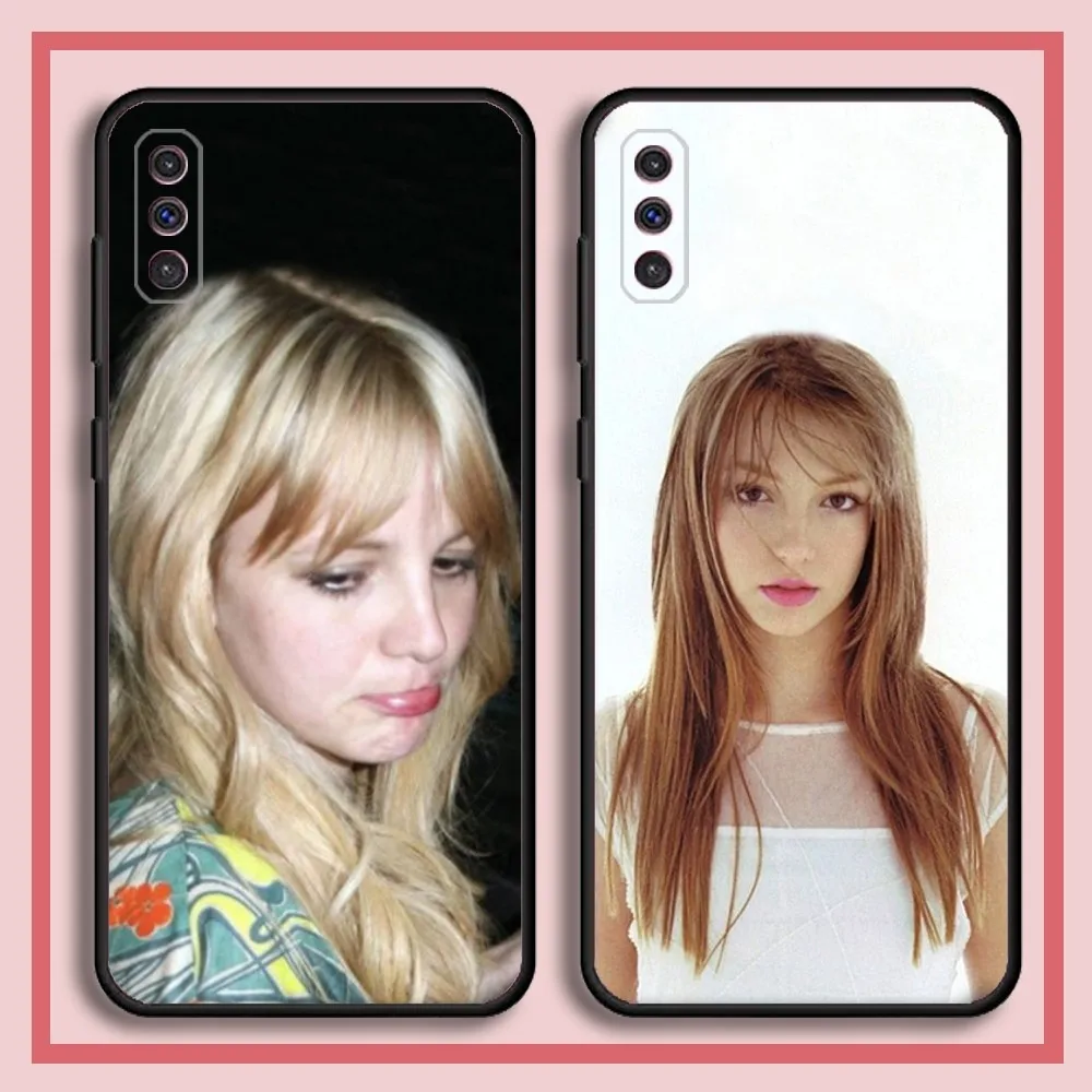 Singer Britney Spears Phone Case For Samsung S23,23,22,30,21,10,9,Note20 Ultra,Lite,Ultra,5G,Plus,FE,Black Soft Case