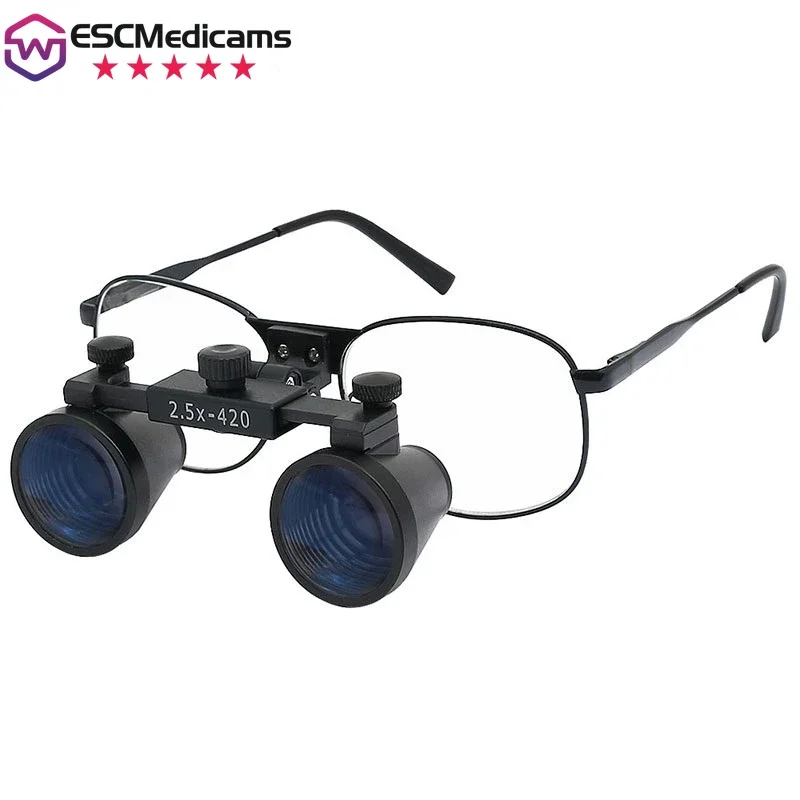 

LED Dental Loupes Headband Magnifier 2.5/3.5X Ultra-Lightweight Dentist Glasses for Clinic And Implant Surgery Tools