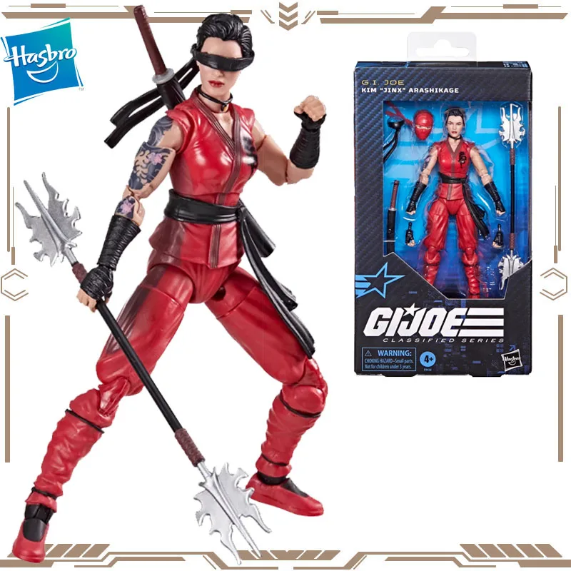 

Hasbro Original G.I. Joe Classified Series Kim Jinx Arashikage Action Figure Toys for Boys Girls Gift Collectible Ornaments