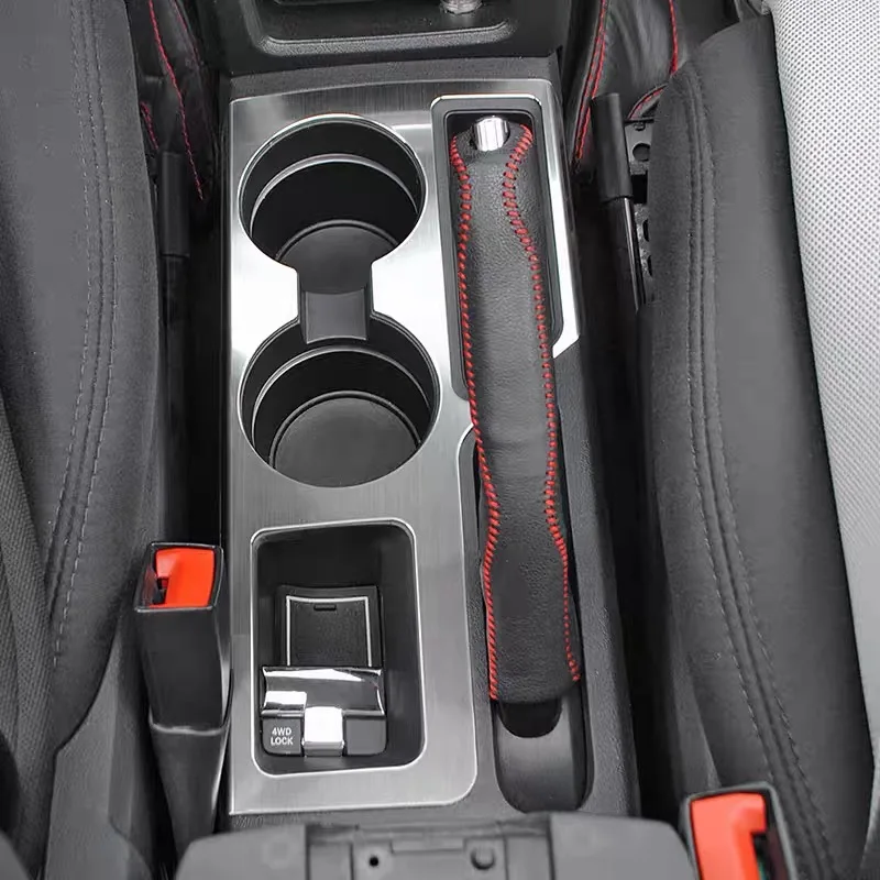 Car Silver Stainless Steel Console Gear Shift Water Cup Holder Frame Cover Trim for Jeep Compass Patriot 2008-2016