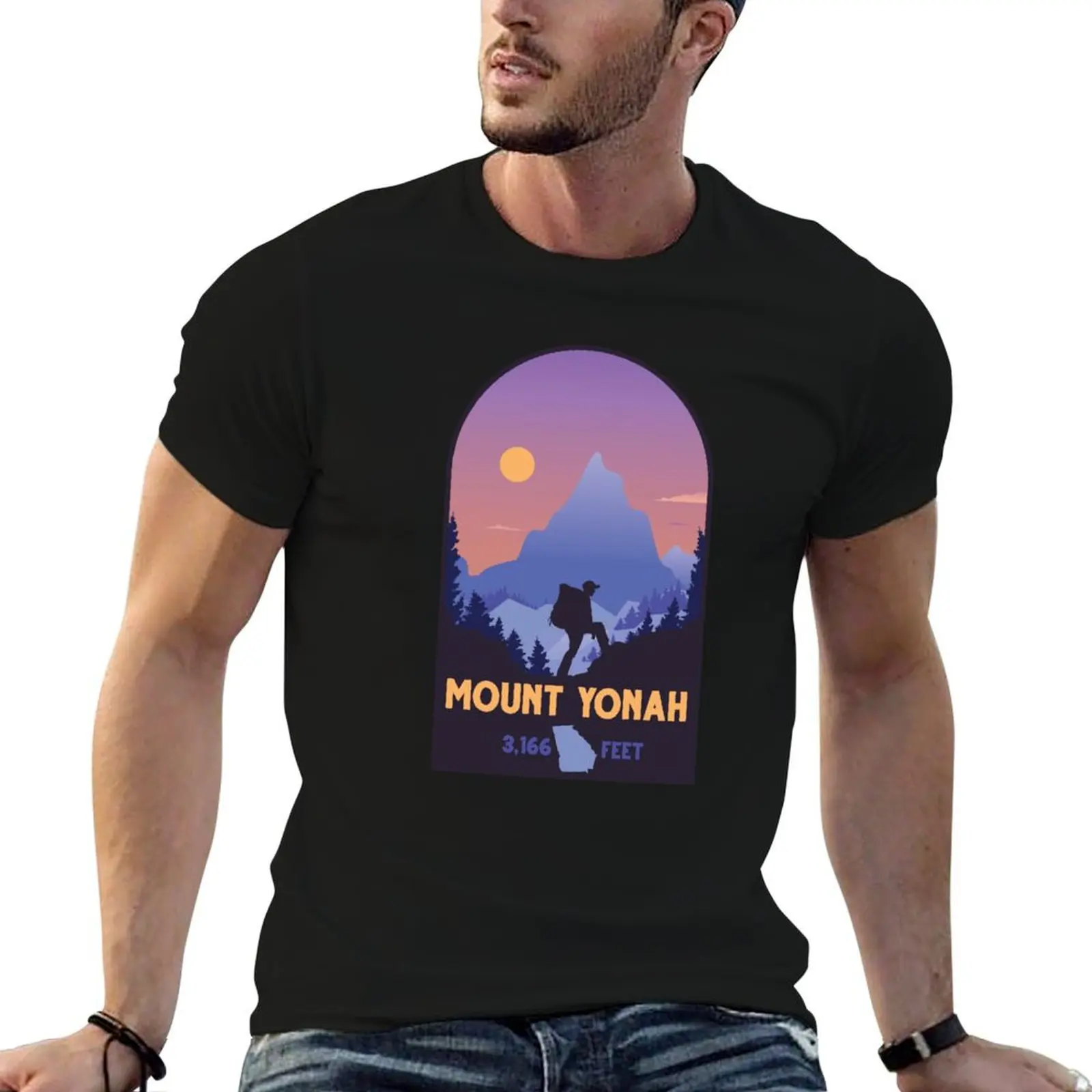 Mount Yonah Bear Mountain Georgia GA Mountain Hiking T-Shirt Casual Everyday Wear T-Shirt