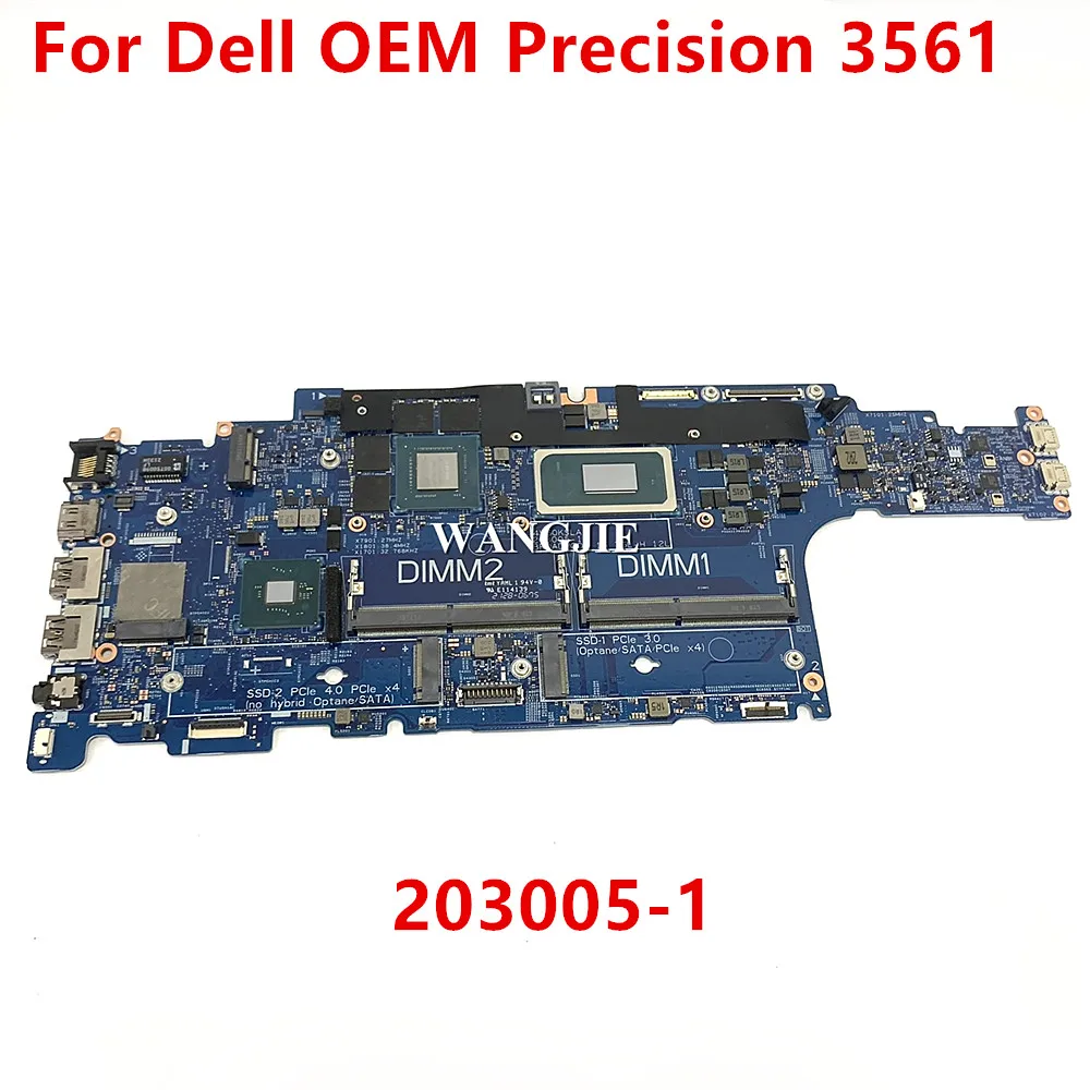 For Dell OEM Precision 3561 Laptop Motherboard 203005-1 CN-03MFGF 03MFGF W/ I9-11950H CPU T600 4GB 100% Working