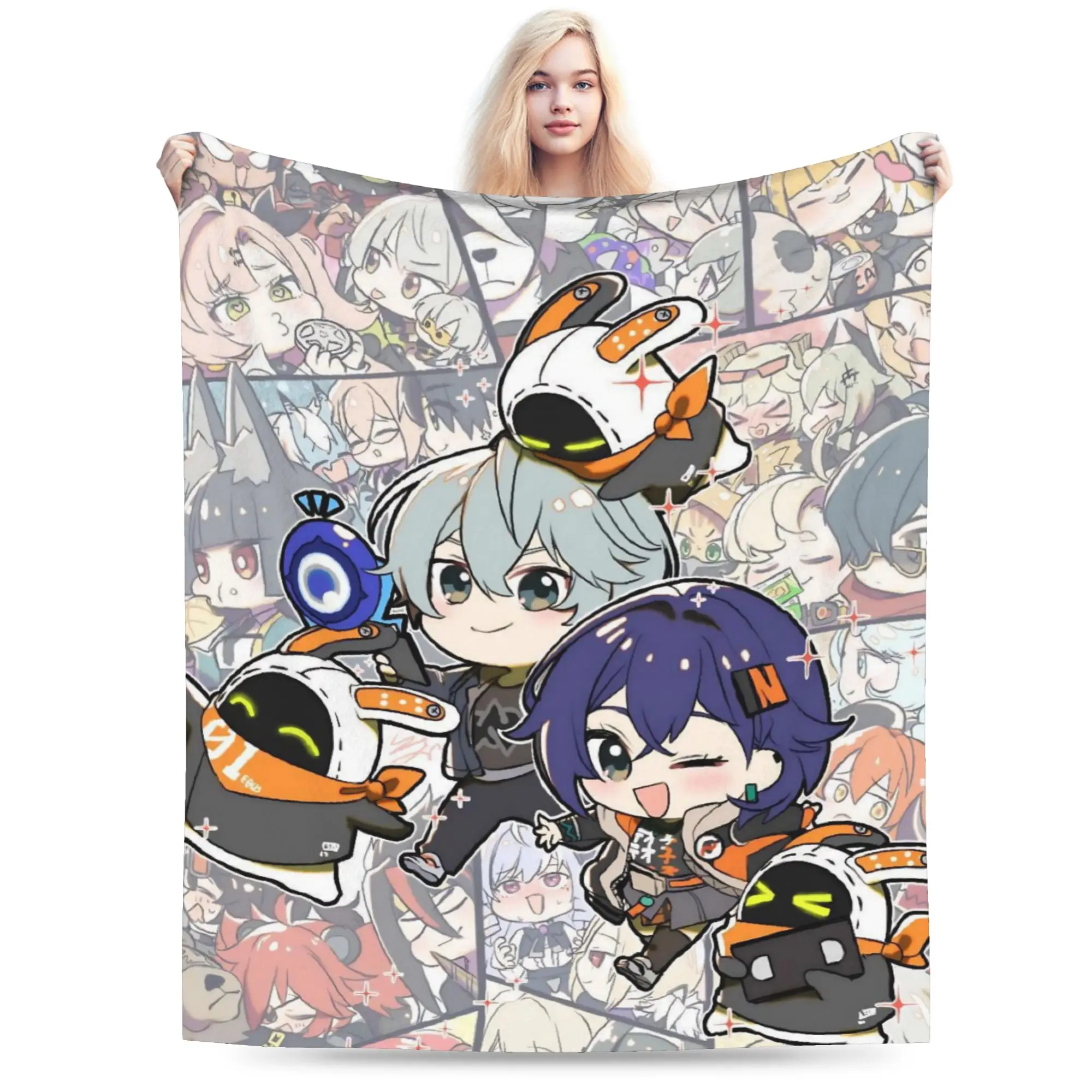 Zenless Zone Zero Merch Blanket Warm Cozy Fluffy  Throw Blankets for Couch 50x60 Inches Multi-size Throws And Blankets