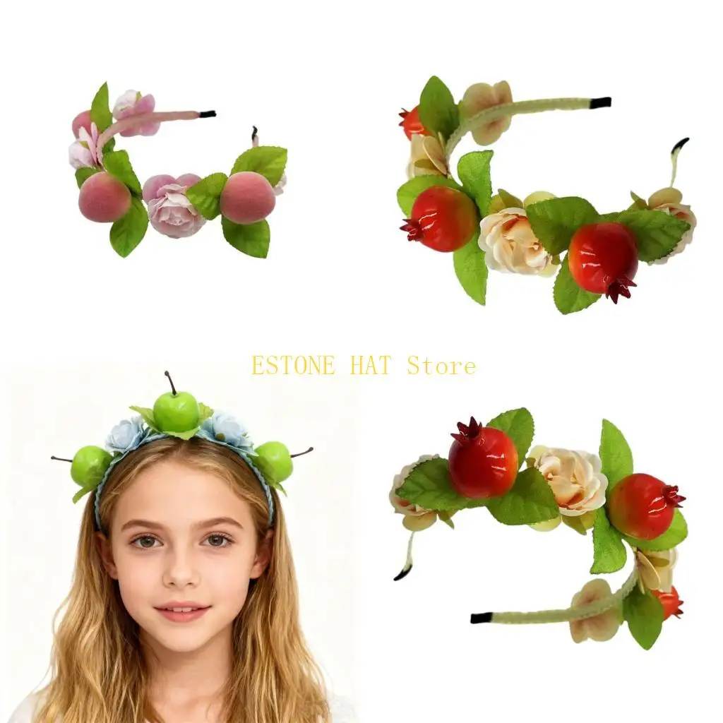 

49MF Cultural Festival Styling Tool For Women Girls Ethnic Hairpiece Costume Hairband Fashion Festival Hair Accessory