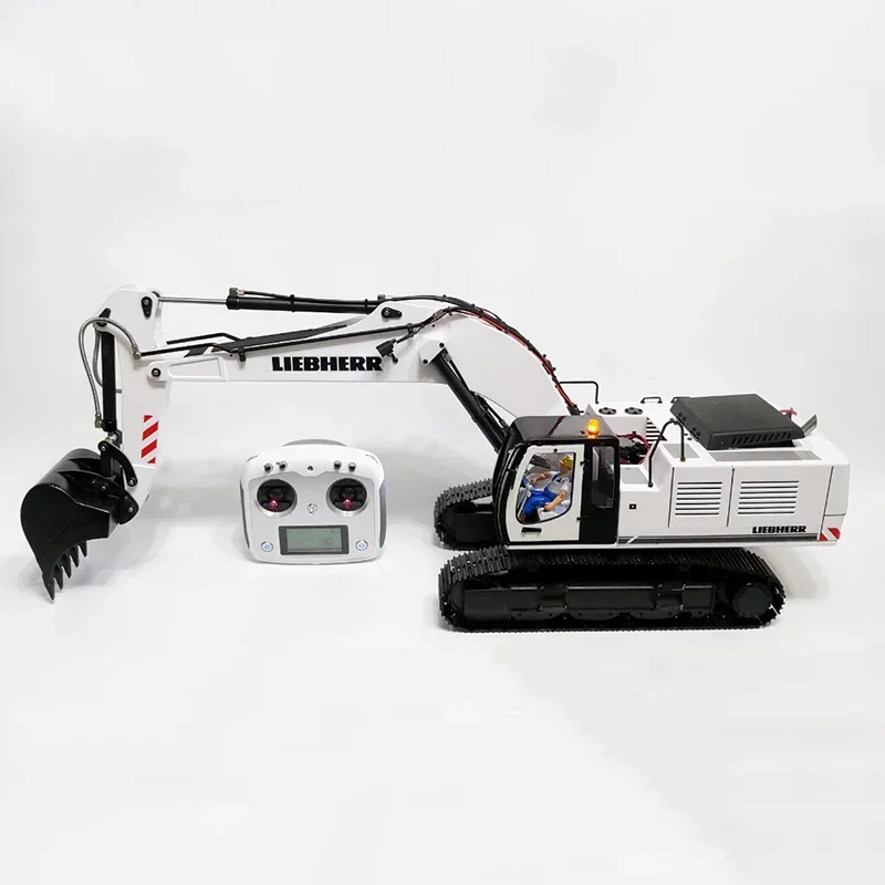 NEW 954 1/12 Remote Control Hydraulic Excavator Spray Painted Full Metal RC Engineering Machinery Model Toy Birthday Gift