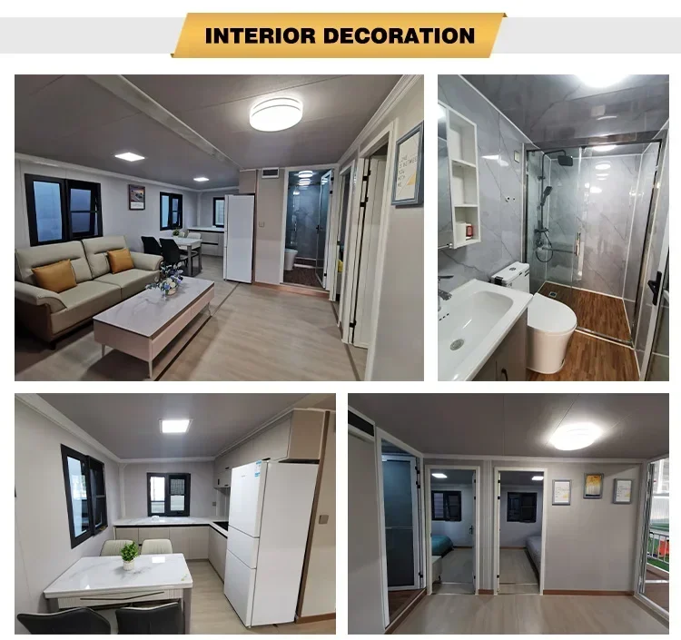 New Design 2 Bedroom Container House Expandable Expanding Tiny Container Homes Trailer Houses for Living Villa