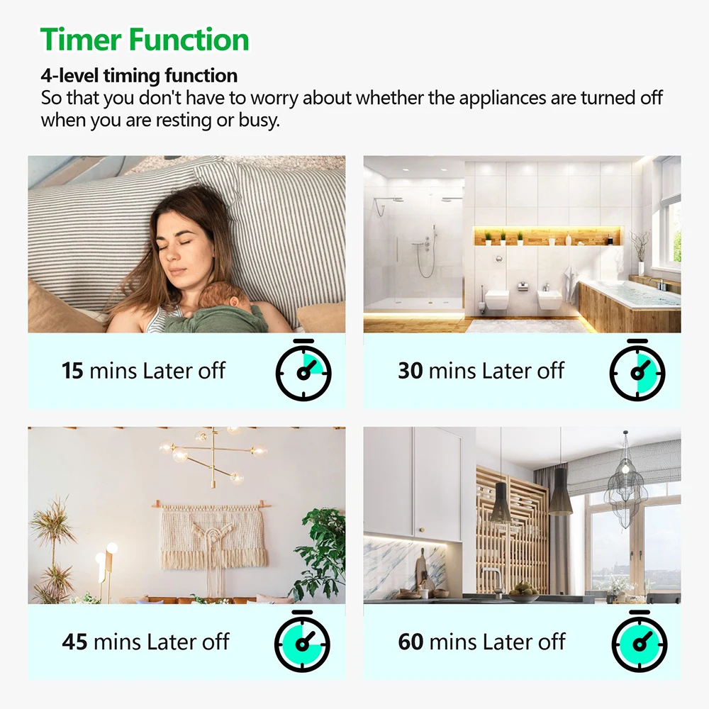 433 Mhz Wireless Remote Control Mini Light Switch Supports 2 Way Control 220v Relay Moudle Timing Control for Home Lamp Led Fan