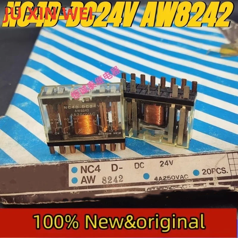 （Brand New Original）1pcs/lot 100% original genuine relay:NC4D-DC24V AW8242 14pins