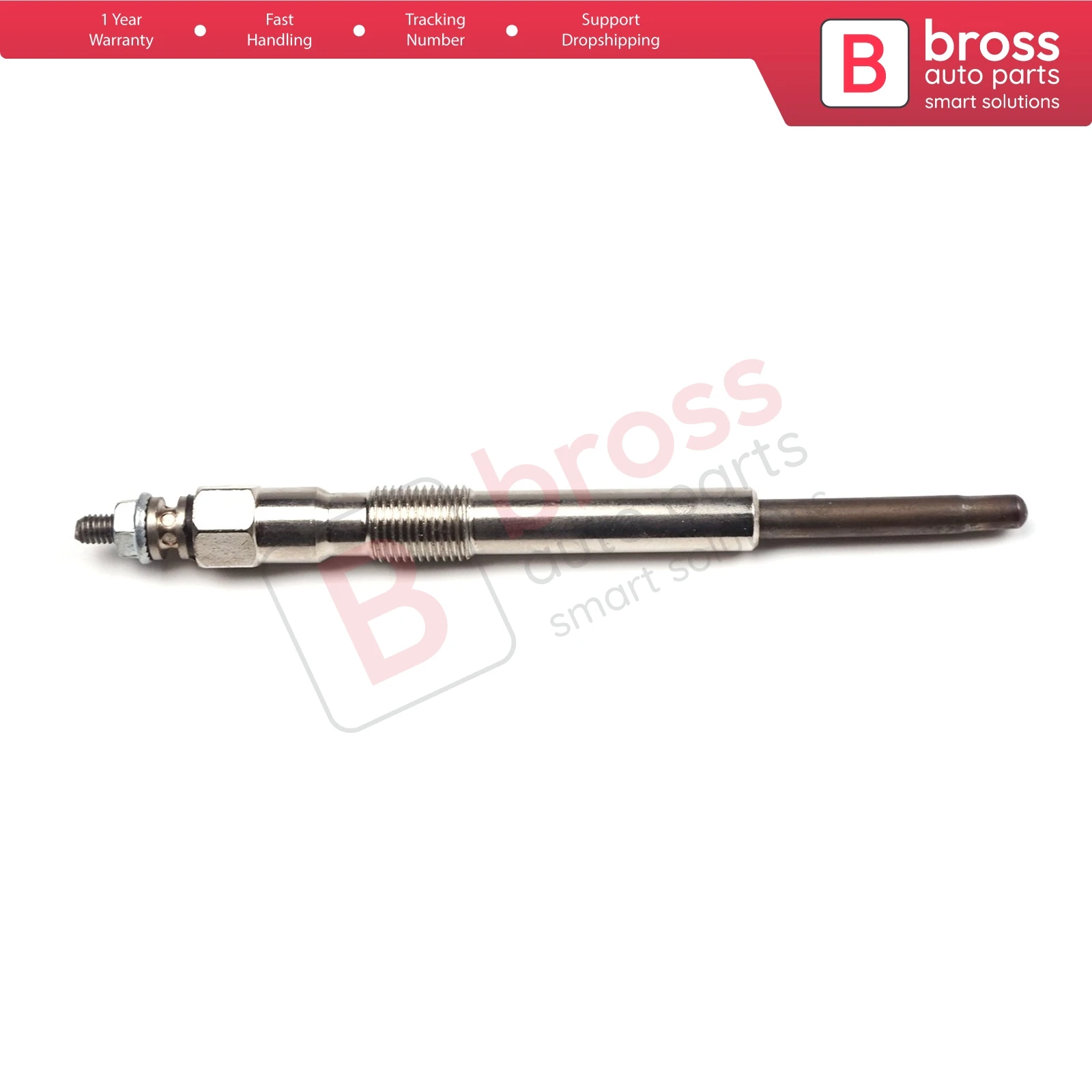 Bross Auto Parts BGP46 1 Piece Heater Glow Plugs GX120, 100226246 for Citroen Peugeot 2.5 TDI Fast Shipment Ship From Turkey