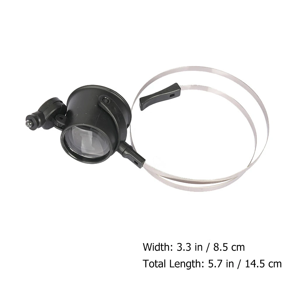 

Head-Mounted Magnifying Glass Premium Clock Repair Reading Elderly Portable Light Design Head-Mounted Magnifying Glass