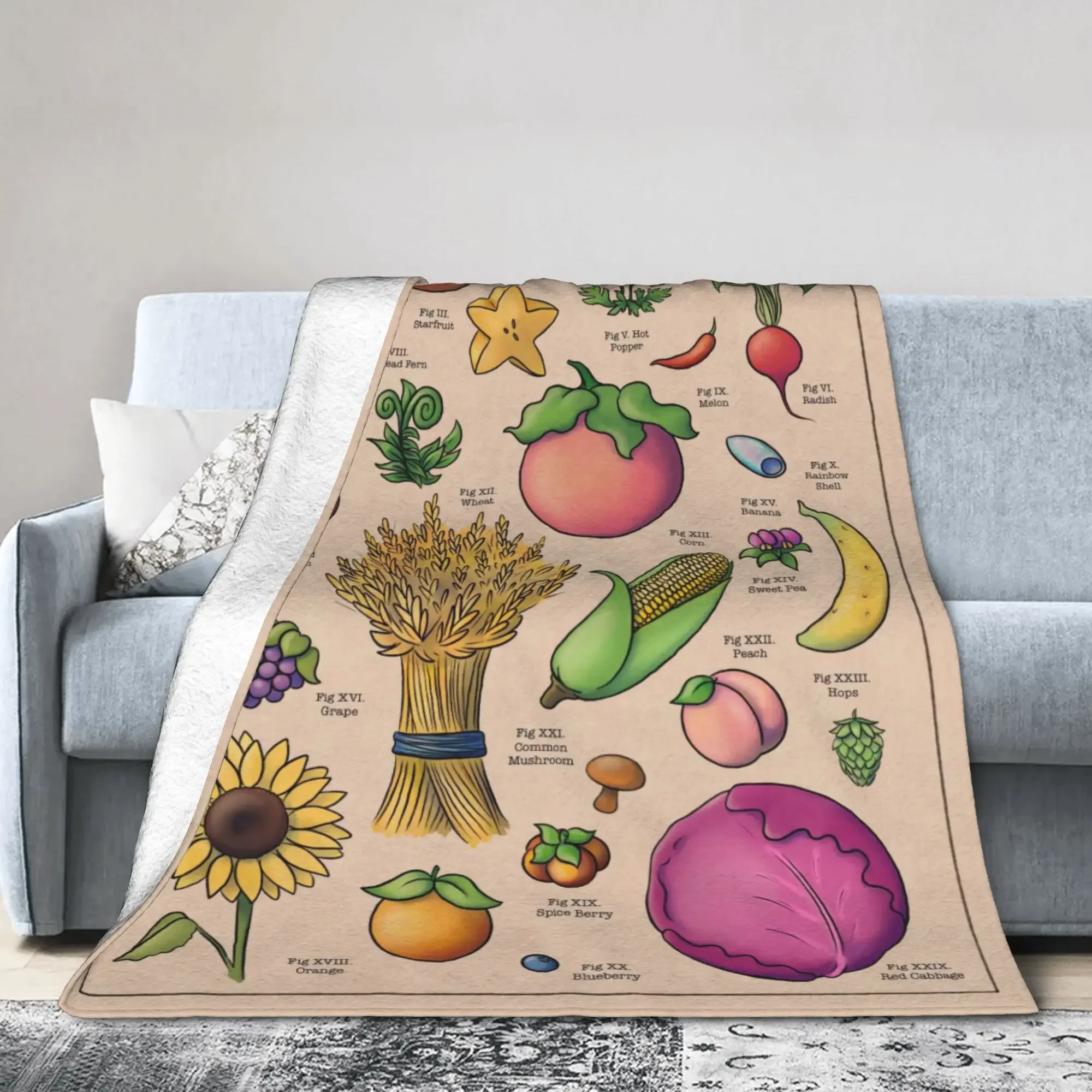 

Summer in Stardew Valley Blanket Soft Warm Bedding Throw for Kids and Adults Cute Living Room Couch Cover Perfect for Winter
