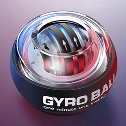 100KG Gyro Power Ball Hand Exerciser LED Wrist Strengthener Muscle Training Powerball Wrist Exercise Equipment Motion Portable