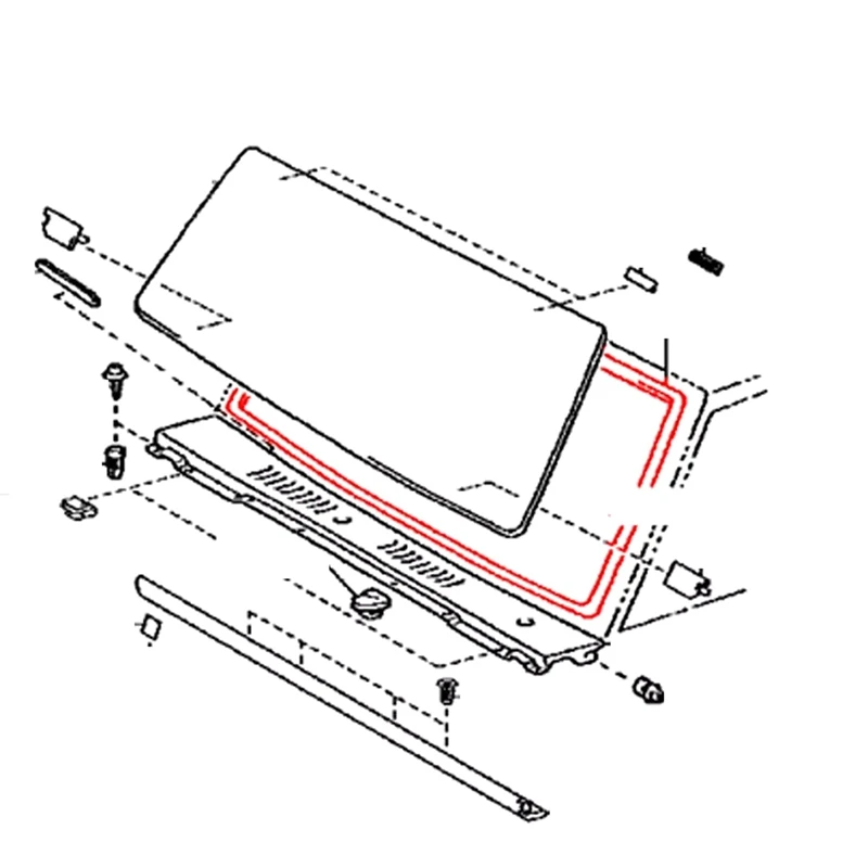 Coupe-froid de pare-brise avant de voiture, Toyota Land Cruiser, Hardtop FZJ71, GRJ76, HZJ78, 56121-60140, 2007-2017