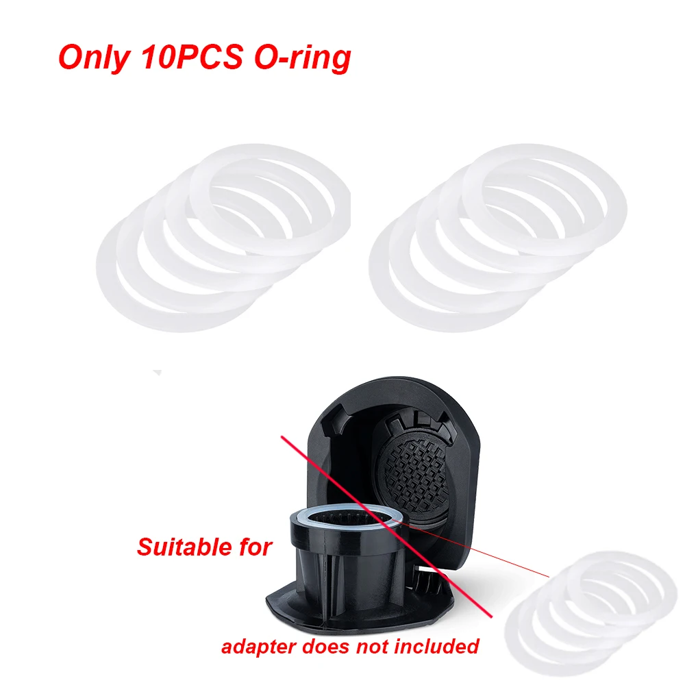 10Pcs/set Silicone Rubber O Rings Replacement Gaskets Seal Ring Parts For Dolce Gusto Coffee Adapter Coffee Accessory