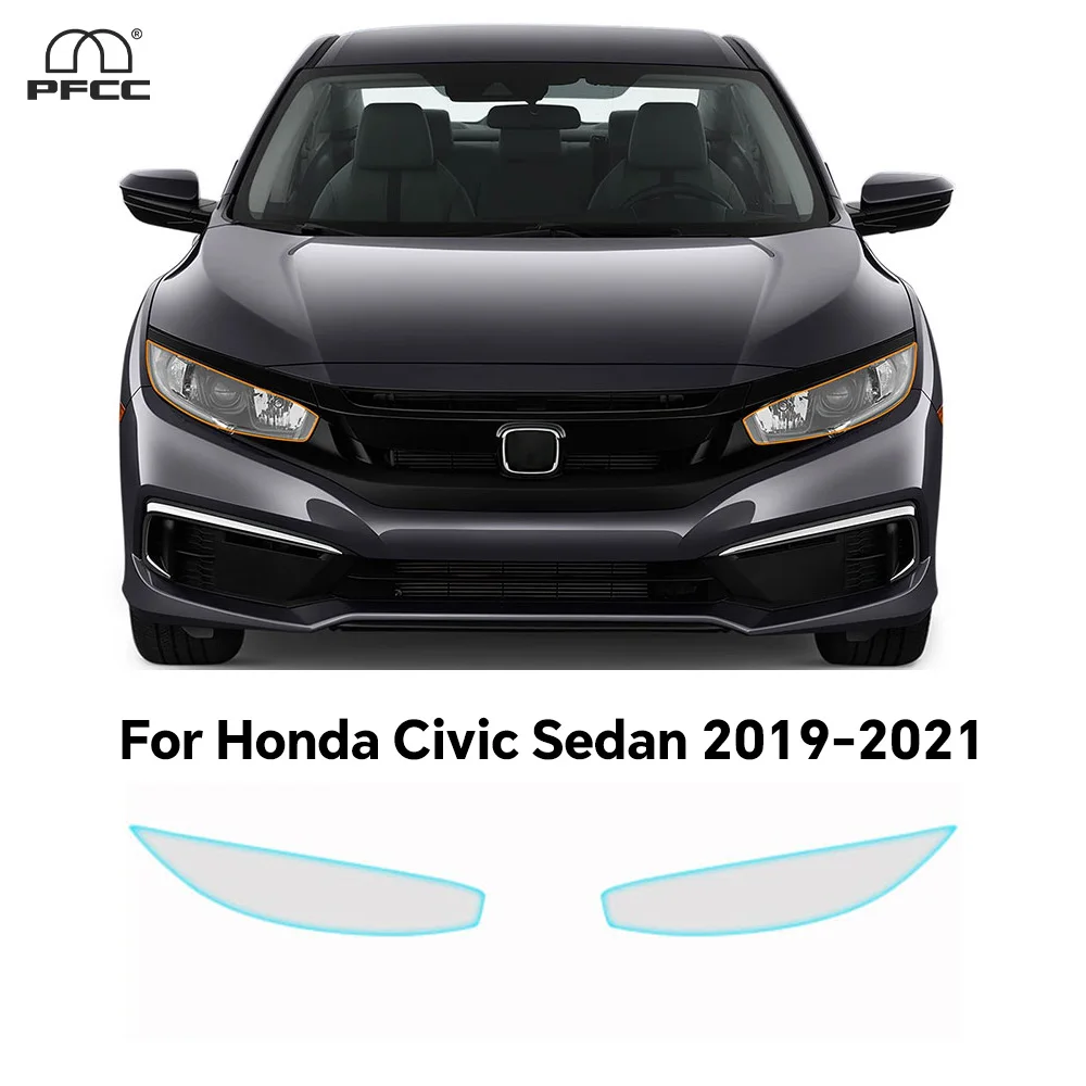 

For Honda Civic Sedan 2019-2021 Headlight Rearview TPU Anti-scratch Protection Film Pre-cut Clear PPF Resistant Invisible Cover