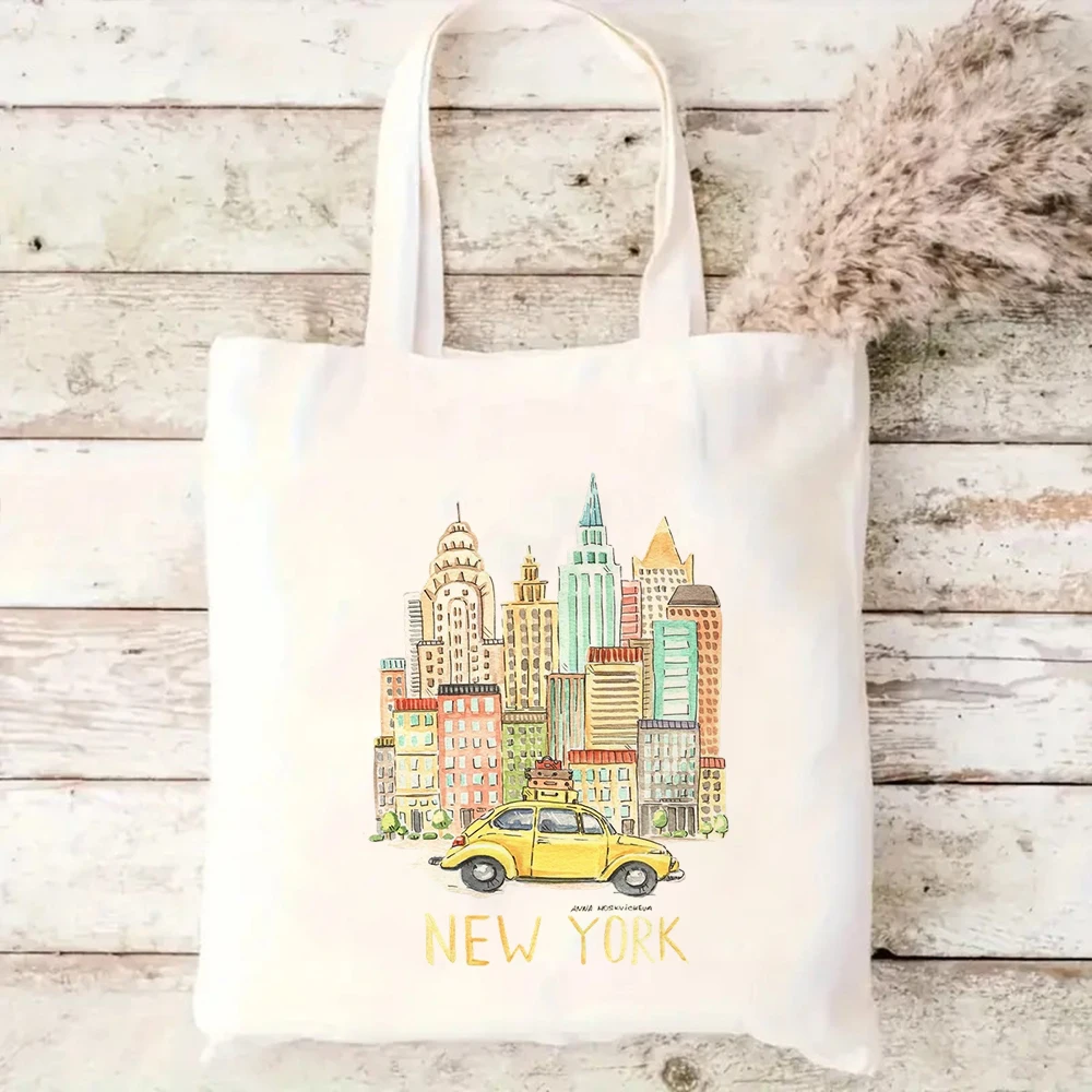 Retro New York Canvas Tote Bag - đánh giá và giá Travel Accessories New York