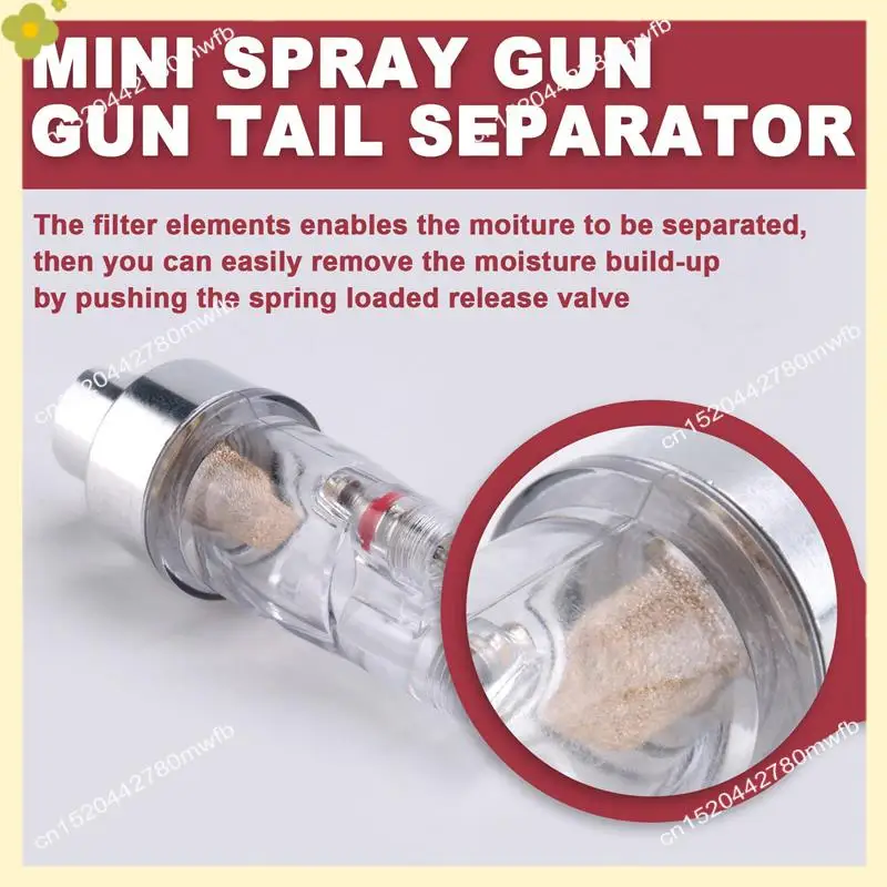 

Фитинги для краски для шланга LDHL, воздушный мини-воздушный фильтр, влагоуловитель, ловушка для воды, набор инструментов 1/8 дюйма