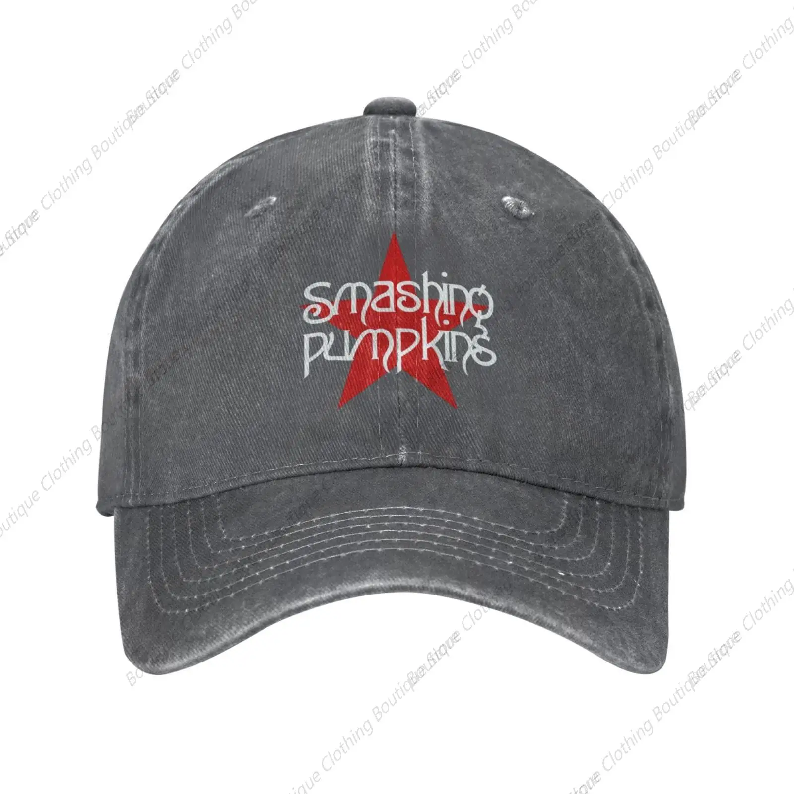 

Unisex Baseball Cap The Smashing Rock Pumpkins Band Vintage Denim Washed Dad Hat Adjustable Trucker Cap for Men Women