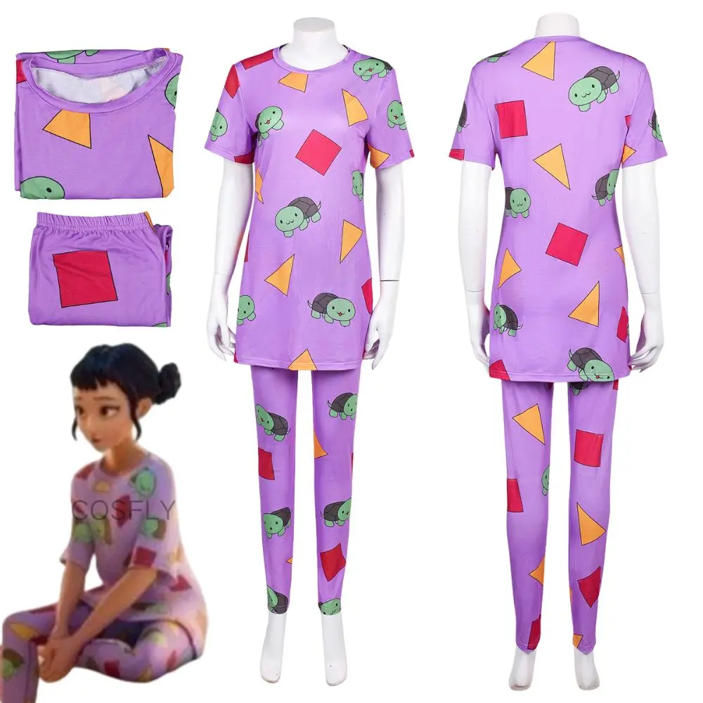 

Zoey Kpop Demon Hunters Cosplay Pajamas Sleepwear for Women Girls Soft Top Pants Pyjamas Roleplay Outfit Halloween Carnival Suit