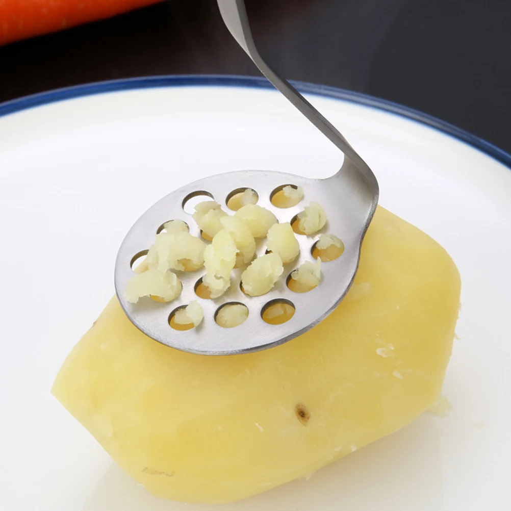 Potato Masher Stainless Steel Mud Press Potatoes Handheld Presser Squeezer Black Ricer