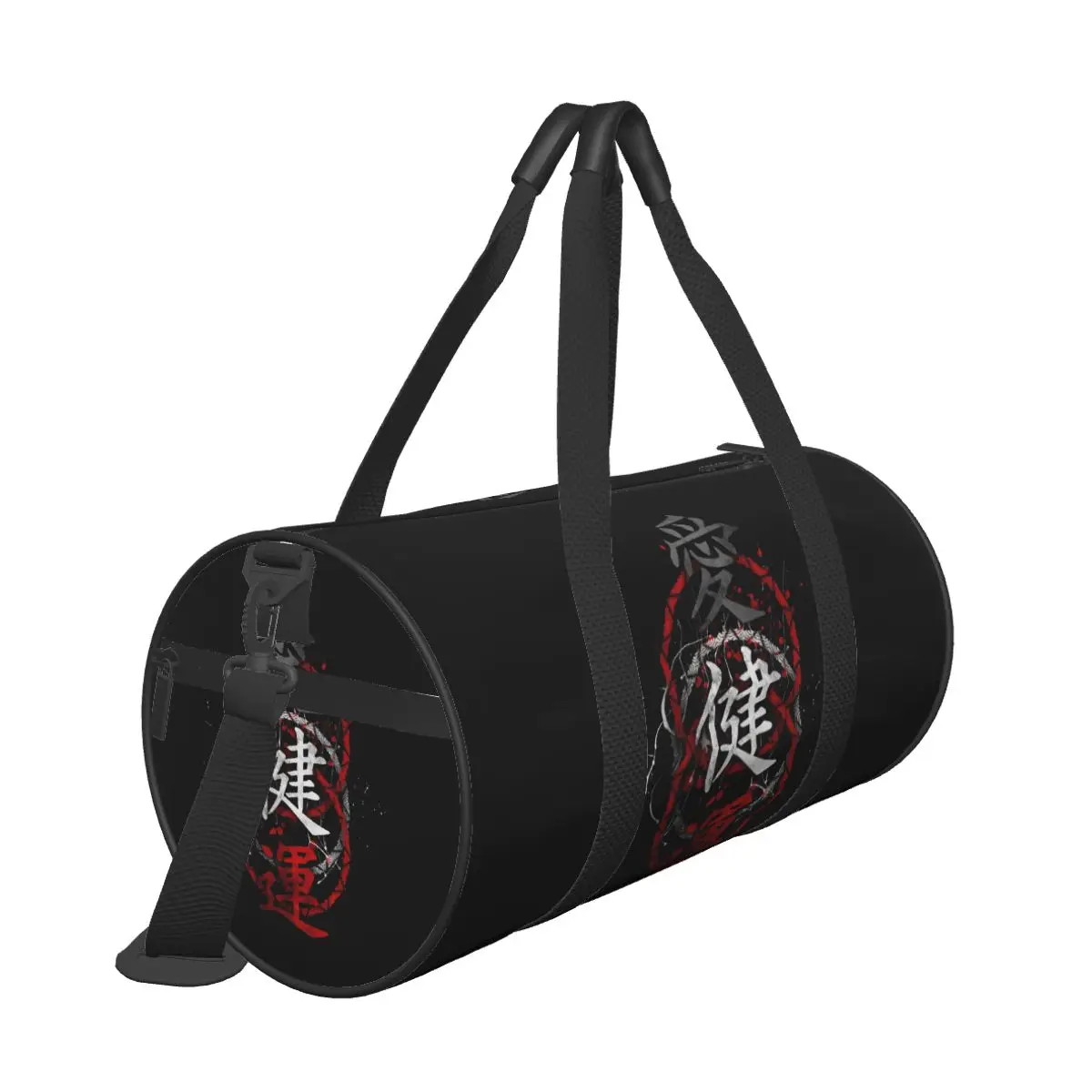 Anime Japan Dragon Gym Bag Cool Waterproof Sports Bags with Shoes Training Custom Handbag Retro Fitness Bag For Men